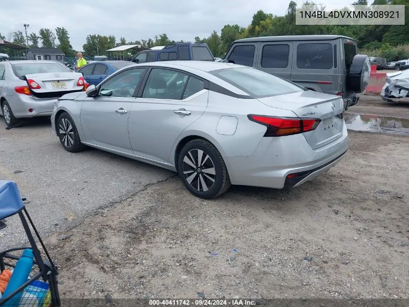 2021 Nissan Altima Sv Fwd VIN: 1N4BL4DVXMN308921 Lot: 40411742