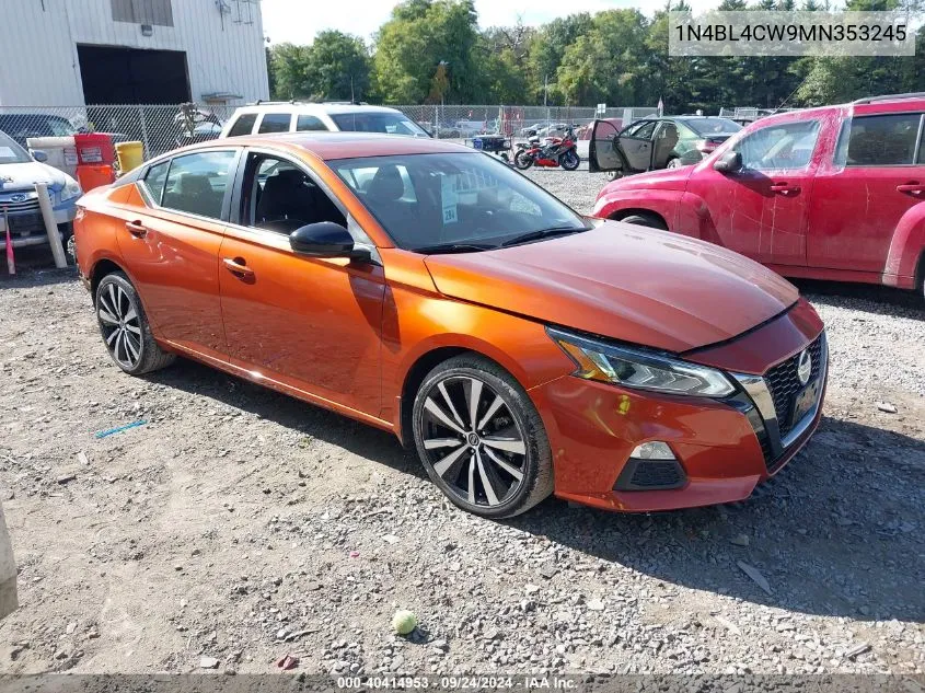 2021 Nissan Altima Sr Intelligent Awd VIN: 1N4BL4CW9MN353245 Lot: 40414953