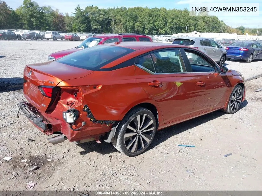 1N4BL4CW9MN353245 2021 Nissan Altima Sr Intelligent Awd