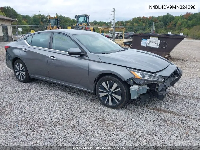 2021 Nissan Altima Sv Fwd VIN: 1N4BL4DV9MN324298 Lot: 40420984