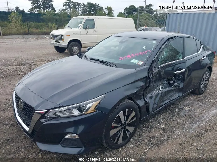 2021 Nissan Altima Sv VIN: 1N4BL4DV0MN358646 Lot: 40434947