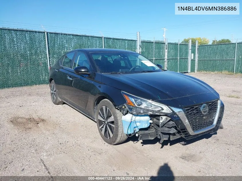 2021 Nissan Altima Sv Fwd VIN: 1N4BL4DV6MN386886 Lot: 40441123