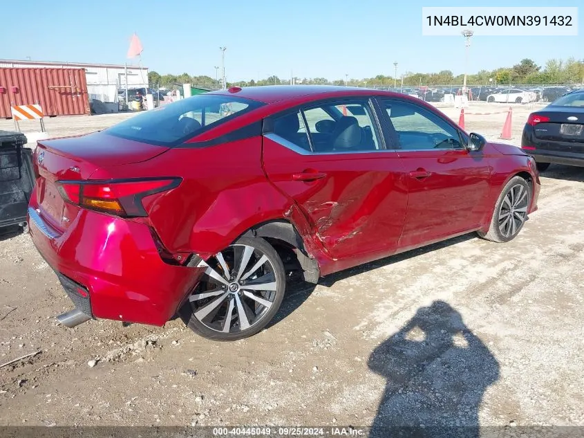 2021 Nissan Altima Sr Intelligent Awd VIN: 1N4BL4CW0MN391432 Lot: 40445049