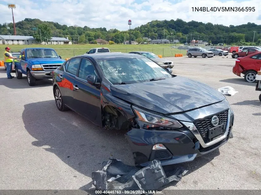 2021 Nissan Altima Sv Fwd VIN: 1N4BL4DV5MN366595 Lot: 40445763