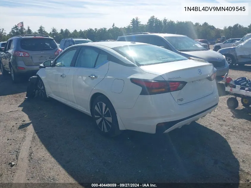 2021 Nissan Altima Sv Fwd VIN: 1N4BL4DV9MN409545 Lot: 40449059