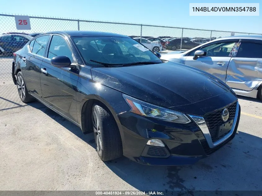 1N4BL4DV0MN354788 2021 Nissan Altima Sv Fwd