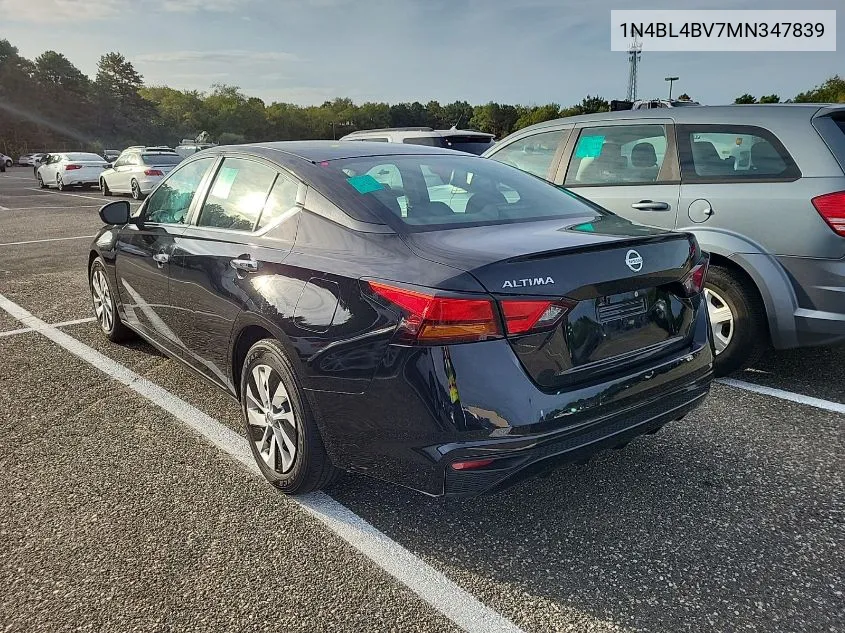 1N4BL4BV7MN347839 2021 Nissan Altima S Fwd