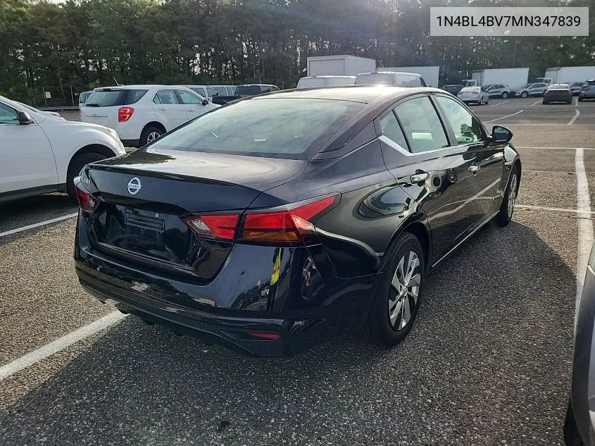 2021 Nissan Altima S Fwd VIN: 1N4BL4BV7MN347839 Lot: 40451958