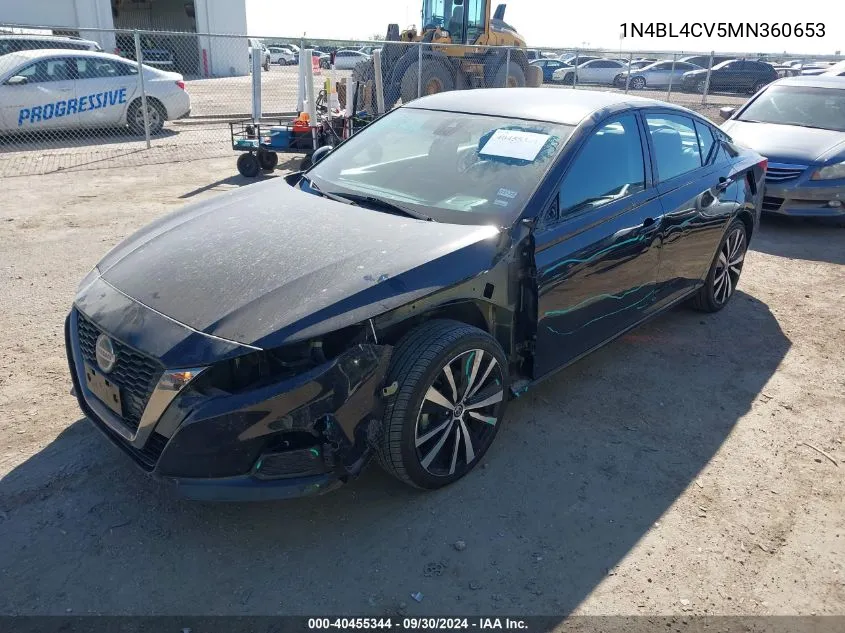 1N4BL4CV5MN360653 2021 Nissan Altima Sr Fwd