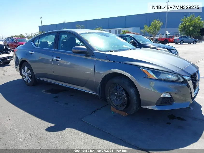 2021 Nissan Altima S Fwd VIN: 1N4BL4BV7MN329275 Lot: 40459484