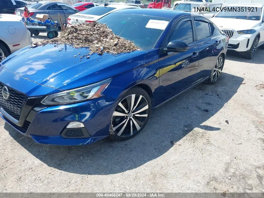 2021 Nissan Altima Sr Vc-Turbo Fwd VIN: 1N4AL4CV9MN351921 Lot: 40468247