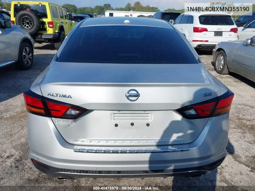 2021 Nissan Altima Sr VIN: 1N4BL4CBXMN355190 Lot: 40475978