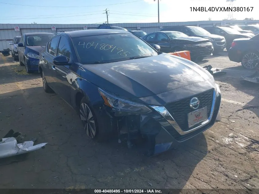 2021 Nissan Altima Sv Fwd VIN: 1N4BL4DVXMN380167 Lot: 40480495