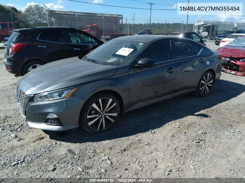 2021 Nissan Altima Sr Fwd VIN: 1N4BL4CV7MN355454 Lot: 40494700