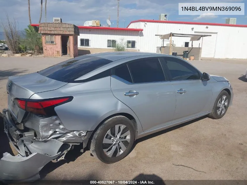 2021 Nissan Altima S Fwd VIN: 1N4BL4BV9MN369096 Lot: 40527067