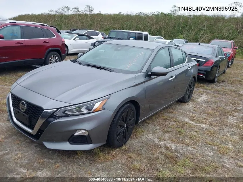 2021 Nissan Altima Sv Fwd VIN: 1N4BL4DV2MN395925 Lot: 40540688