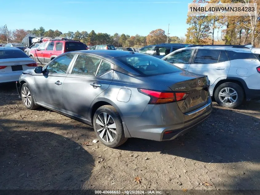 2021 Nissan Altima Sv Intelligent Awd VIN: 1N4BL4DW9MN384283 Lot: 40666653