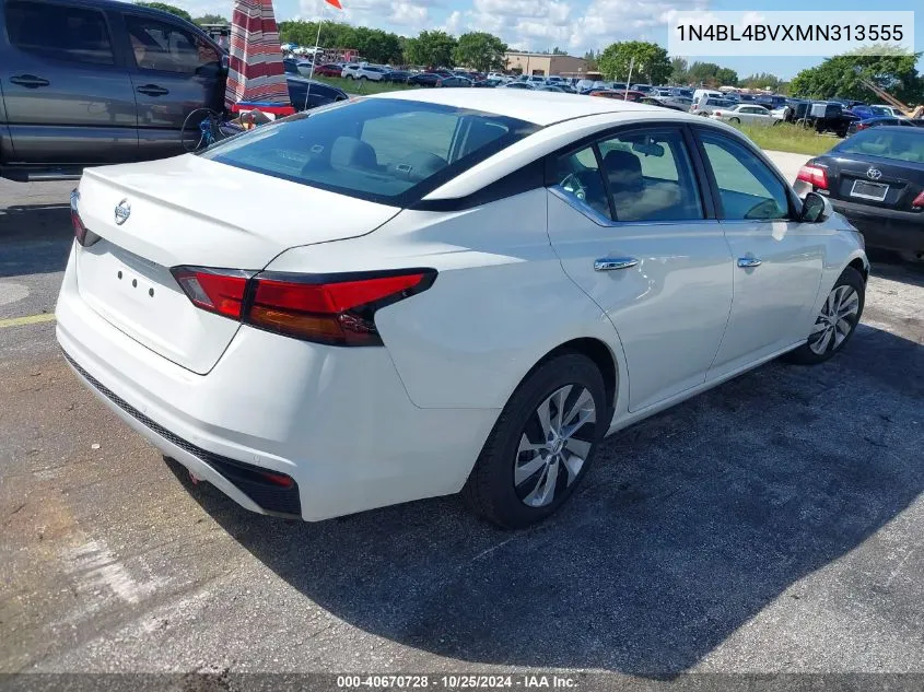 2021 Nissan Altima S Fwd VIN: 1N4BL4BVXMN313555 Lot: 40670728