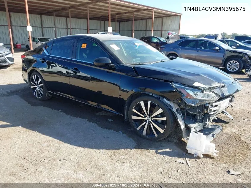 2021 Nissan Altima Sr Fwd VIN: 1N4BL4CV3MN395675 Lot: 40677029