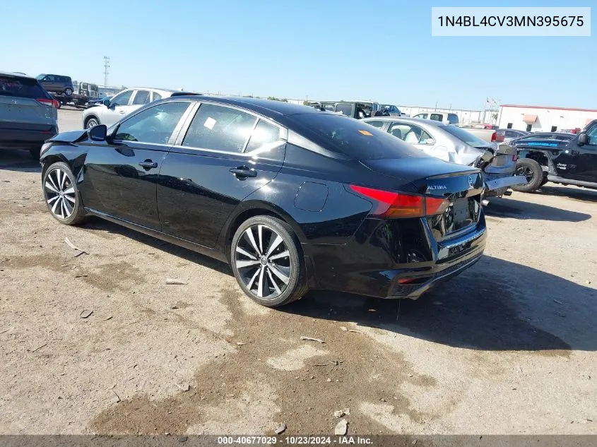 2021 Nissan Altima Sr Fwd VIN: 1N4BL4CV3MN395675 Lot: 40677029