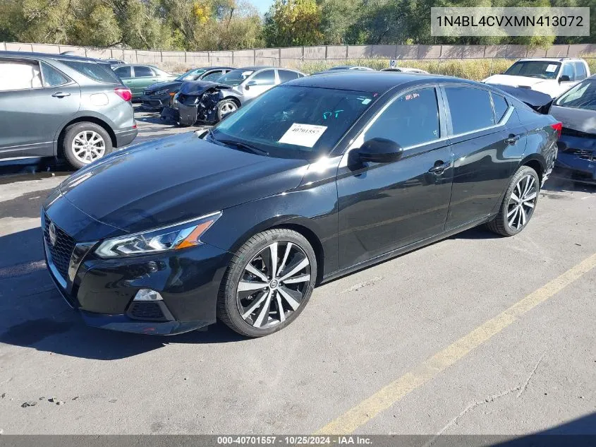 2021 Nissan Altima Sr Fwd VIN: 1N4BL4CVXMN413072 Lot: 40701557