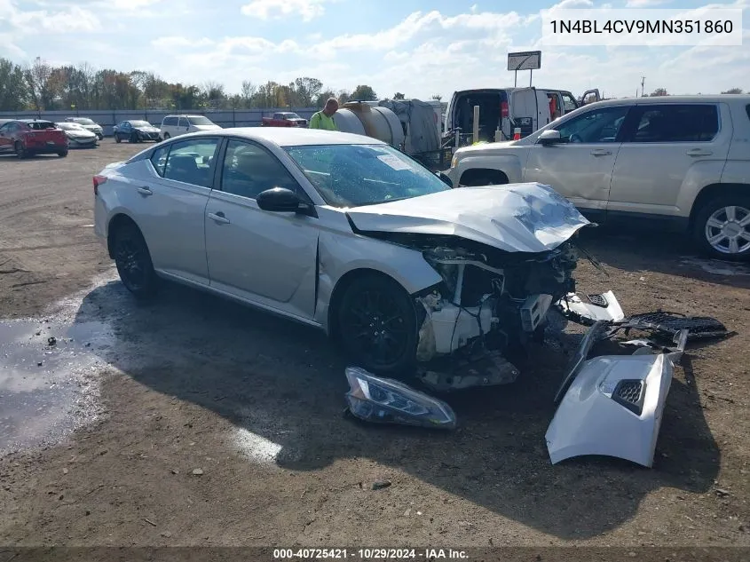 2021 Nissan Altima Sr Fwd VIN: 1N4BL4CV9MN351860 Lot: 40725421