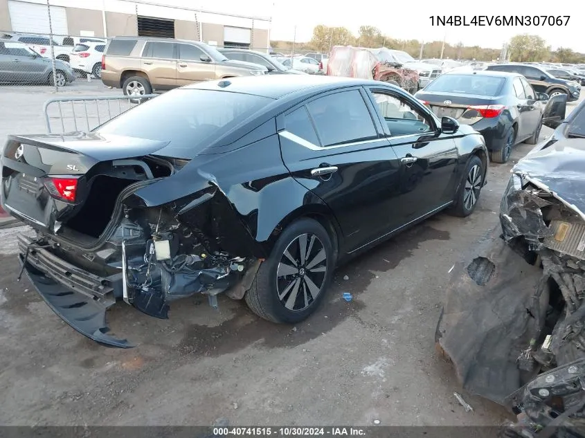 2021 Nissan Altima Sl Fwd VIN: 1N4BL4EV6MN307067 Lot: 40741515