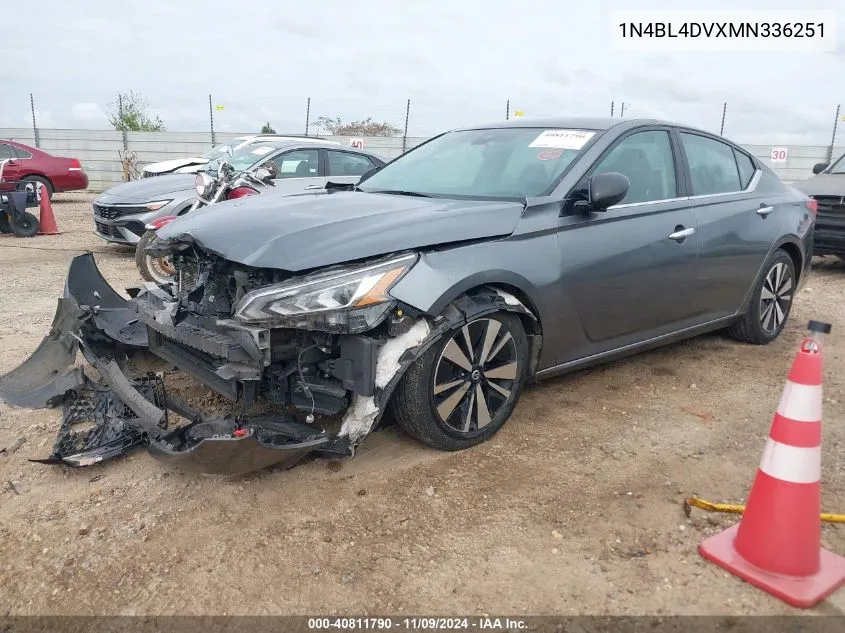 2021 Nissan Altima Sv Fwd VIN: 1N4BL4DVXMN336251 Lot: 40811790