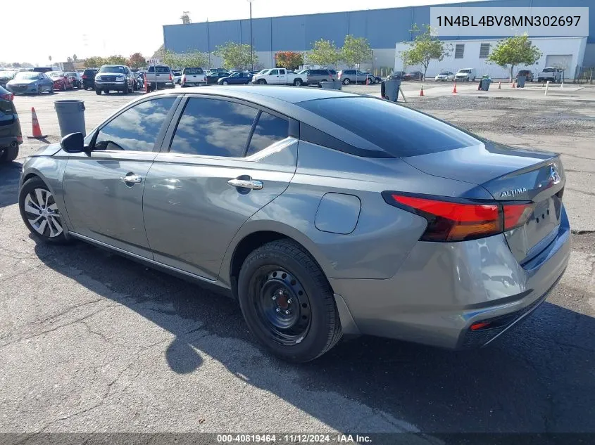 2021 Nissan Altima S Fwd VIN: 1N4BL4BV8MN302697 Lot: 40819464