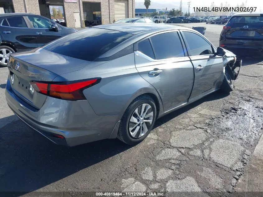 2021 Nissan Altima S Fwd VIN: 1N4BL4BV8MN302697 Lot: 40819464