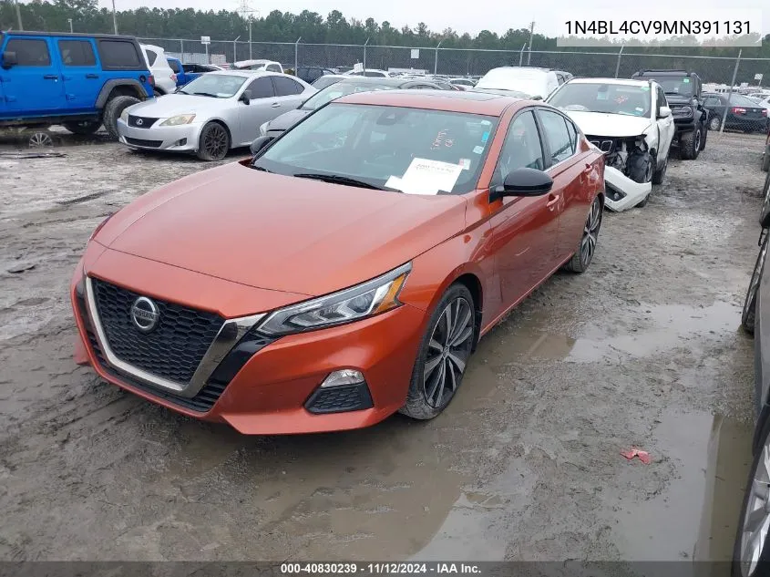 2021 Nissan Altima Sr Fwd VIN: 1N4BL4CV9MN391131 Lot: 40830239