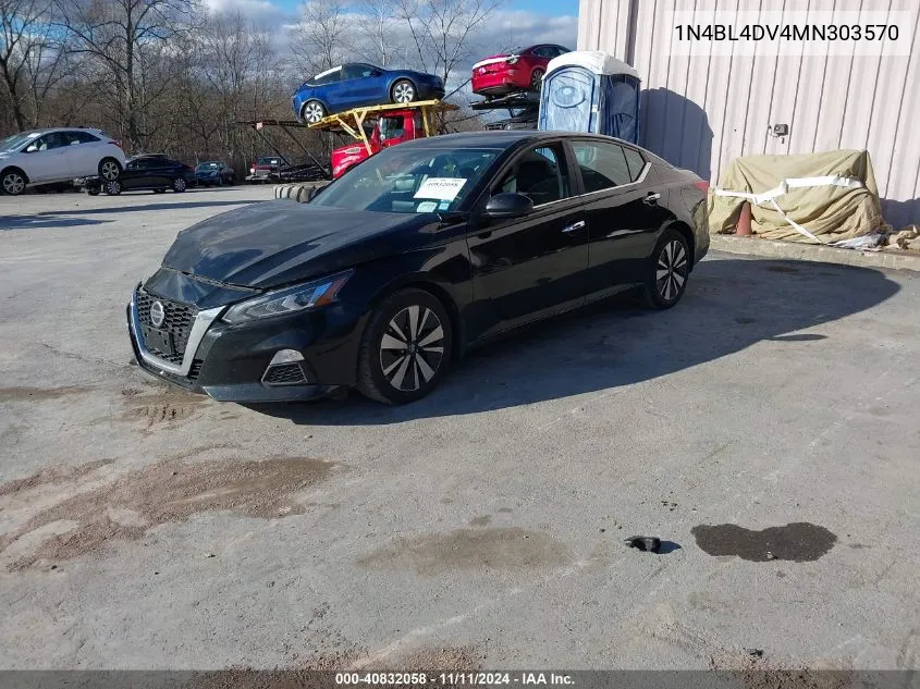 2021 Nissan Altima Sv Fwd VIN: 1N4BL4DV4MN303570 Lot: 40832058