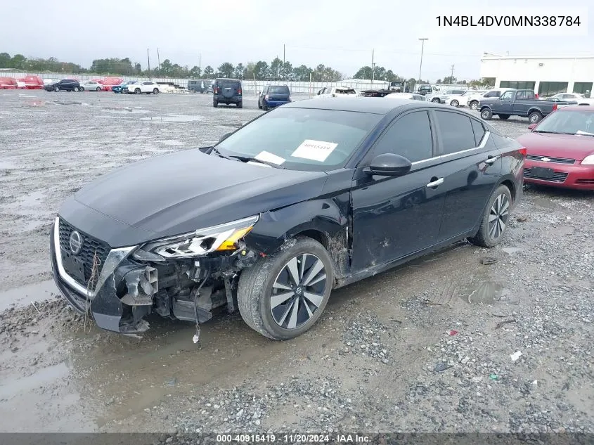 2021 Nissan Altima Sv Fwd VIN: 1N4BL4DV0MN338784 Lot: 40915419