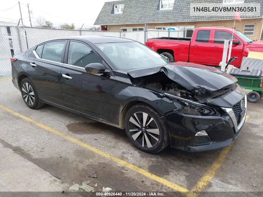 2021 Nissan Altima Sv Fwd VIN: 1N4BL4DV8MN360581 Lot: 40926440