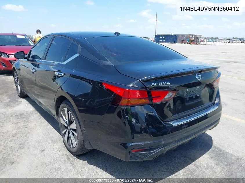 1N4BL4DV5NN360412 2022 Nissan Altima Sv Fwd