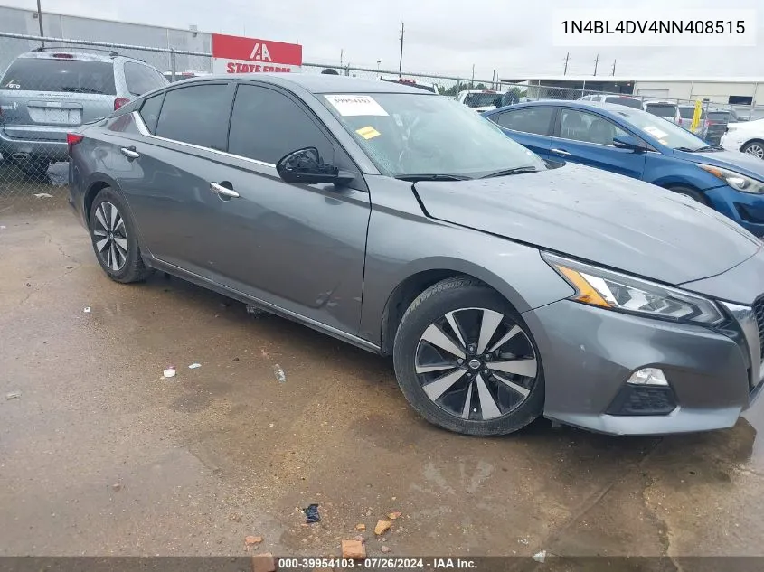 1N4BL4DV4NN408515 2022 Nissan Altima Sv Fwd