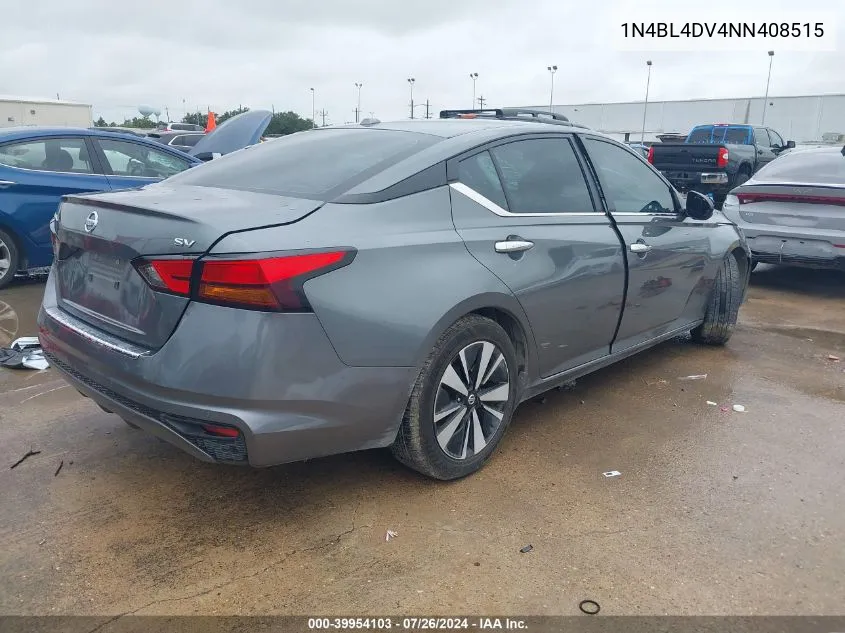 1N4BL4DV4NN408515 2022 Nissan Altima Sv Fwd