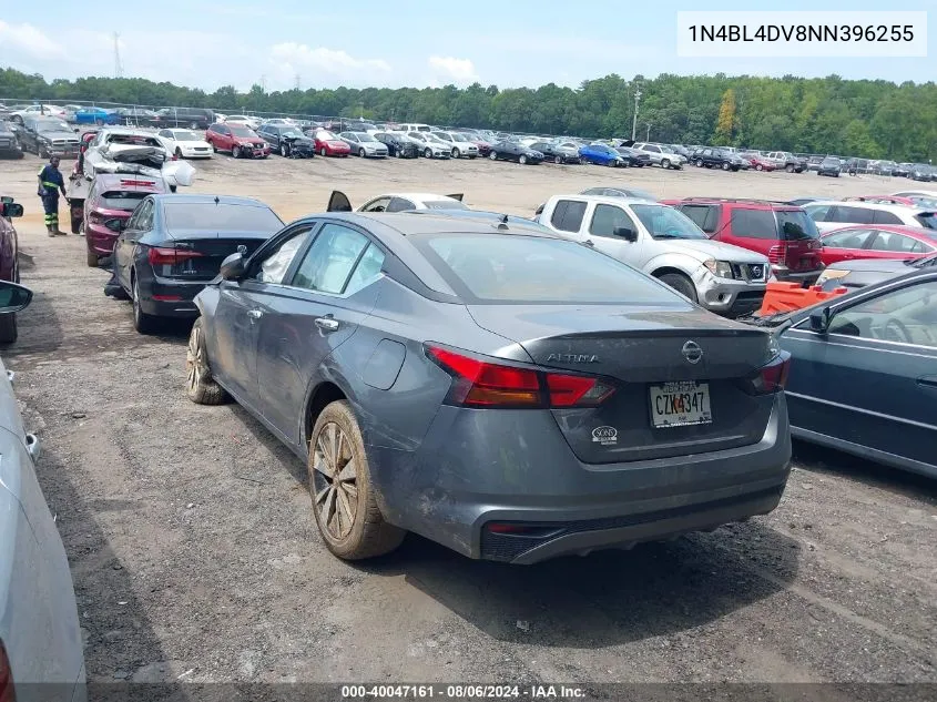 2022 Nissan Altima Sv Fwd VIN: 1N4BL4DV8NN396255 Lot: 40047161