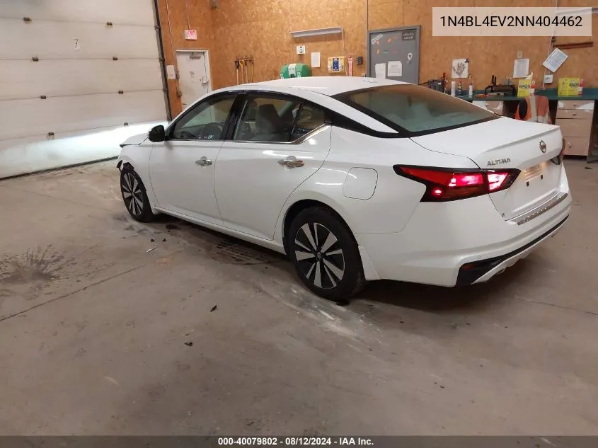 2022 Nissan Altima Sl Fwd VIN: 1N4BL4EV2NN404462 Lot: 40079802