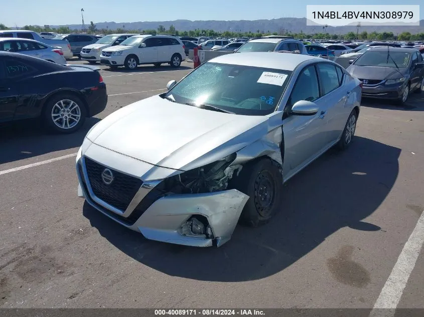 2022 Nissan Altima S Fwd VIN: 1N4BL4BV4NN308979 Lot: 40089171