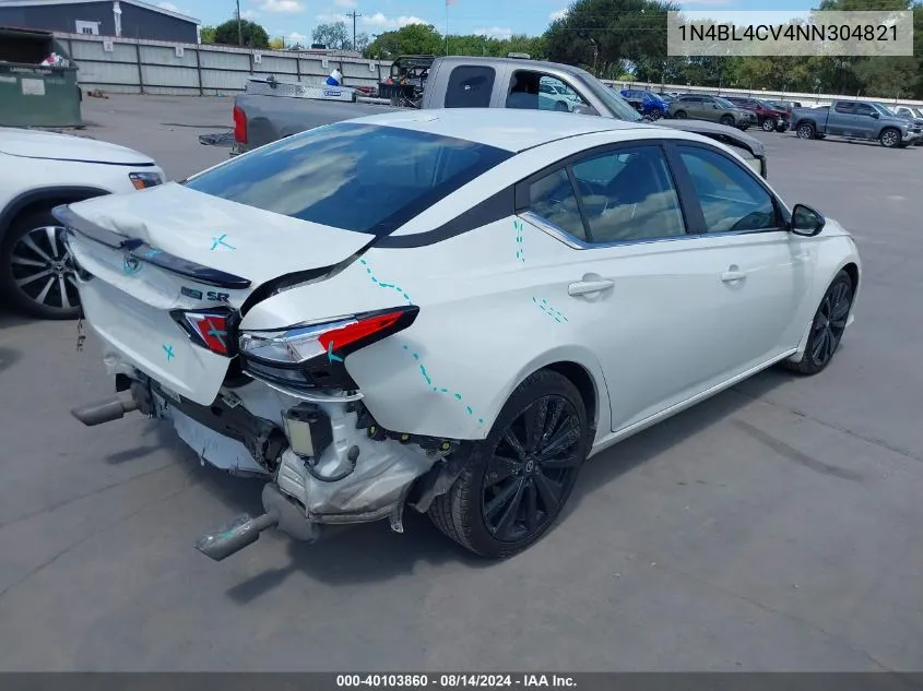 2022 Nissan Altima Sr Fwd VIN: 1N4BL4CV4NN304821 Lot: 40103860