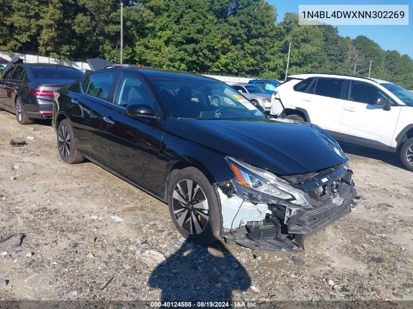 2022 Nissan Altima Sv Intelligent Awd VIN: 1N4BL4DWXNN302269 Lot: 40124588