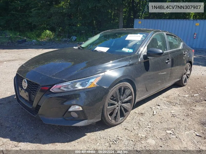 2022 Nissan Altima Sr VIN: 1N4BL4CV7NN307907 Lot: 40149460