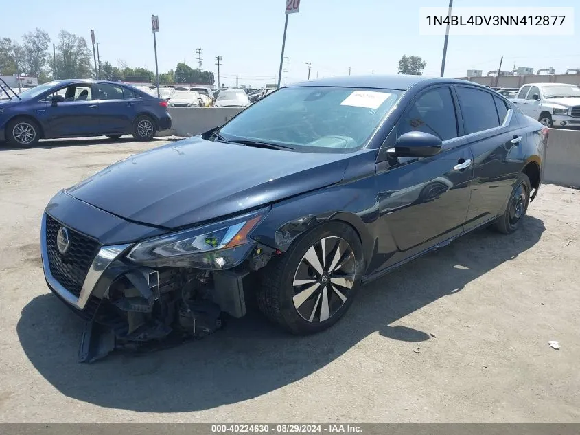 2022 Nissan Altima Sv Fwd VIN: 1N4BL4DV3NN412877 Lot: 40224630