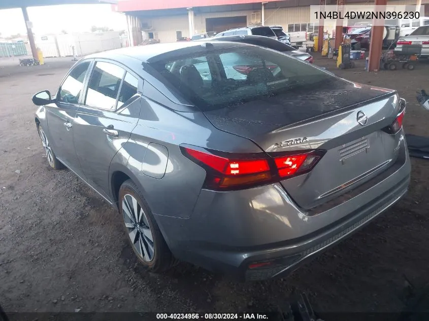 2022 Nissan Altima Sv Intelligent Awd VIN: 1N4BL4DW2NN396230 Lot: 40234956