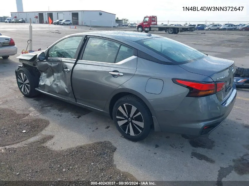 1N4BL4DW3NN372647 2022 Nissan Altima Sv Intelligent Awd