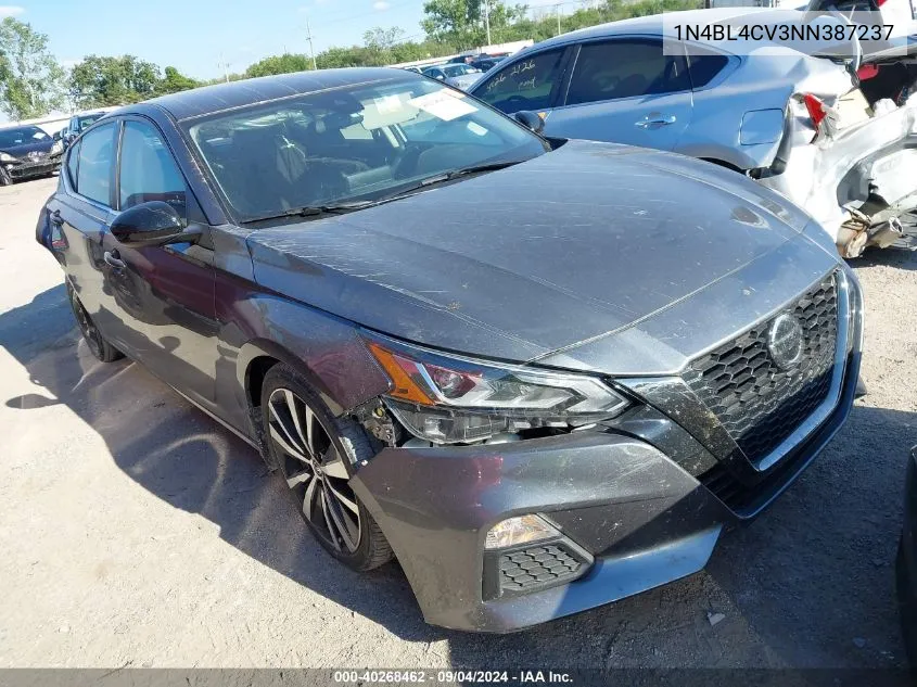 2022 Nissan Altima Sr Fwd VIN: 1N4BL4CV3NN387237 Lot: 40268462