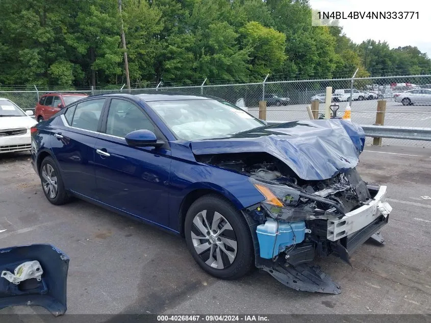 2022 Nissan Altima S Fwd VIN: 1N4BL4BV4NN333771 Lot: 40268467