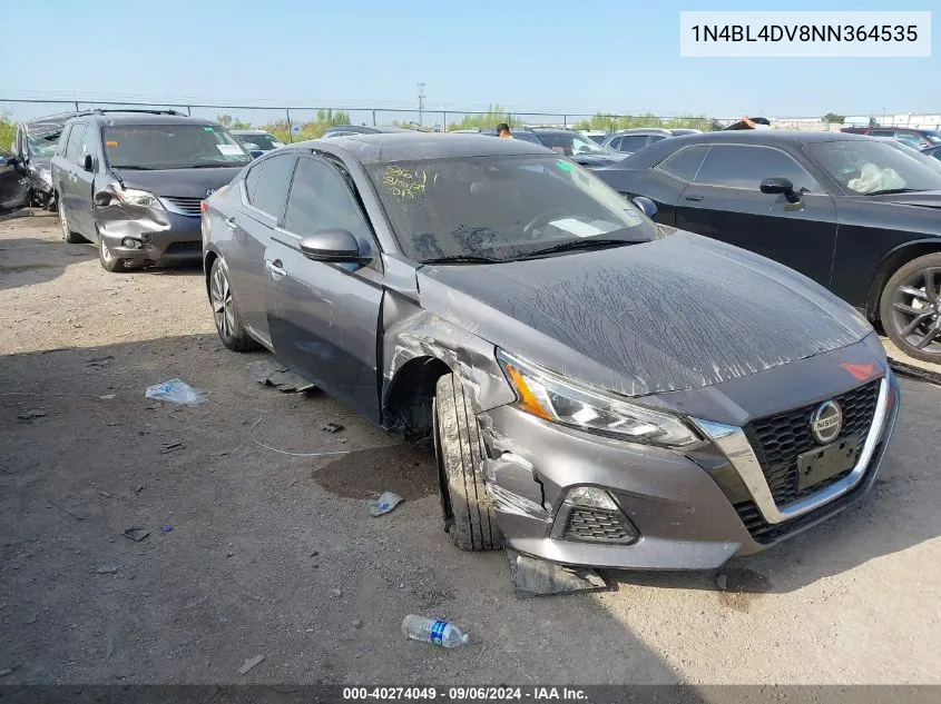 2022 Nissan Altima Sv Fwd VIN: 1N4BL4DV8NN364535 Lot: 40274049