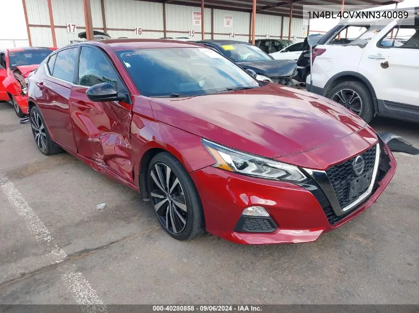 2022 Nissan Altima Sr Fwd VIN: 1N4BL4CVXNN340089 Lot: 40280858